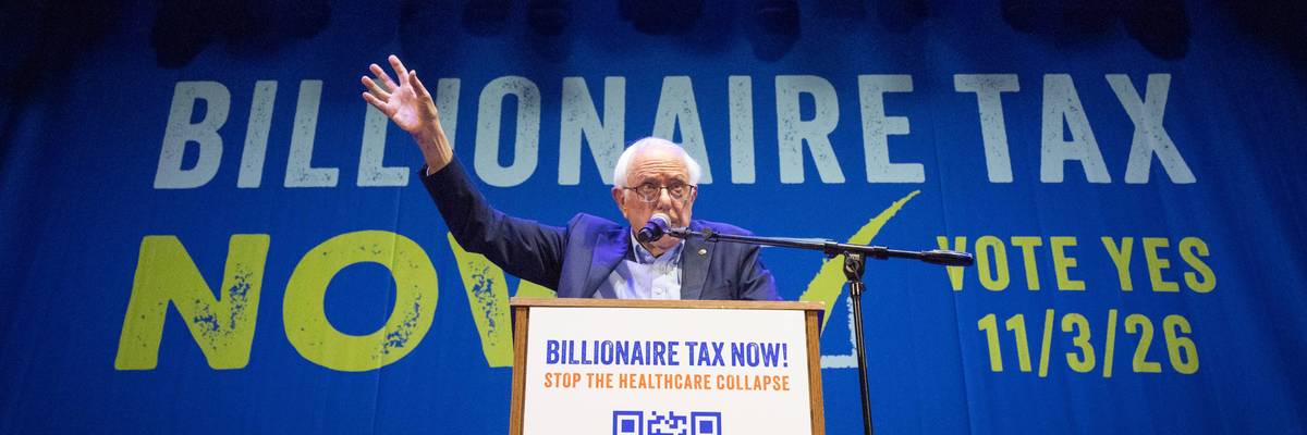 Sen. Bernie Sanders, I-Vermont, with musical acts and supporters, will kick off a campaign for the California Billionaire Tax Act