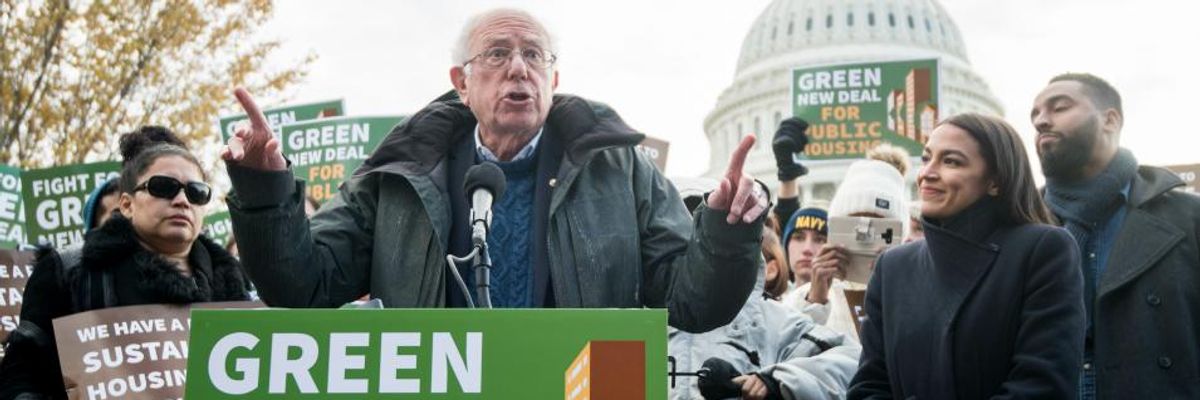 'Pure Propaganda': New York Times Condemned for Comparing Sanders Green New Deal to Trump Border Wall