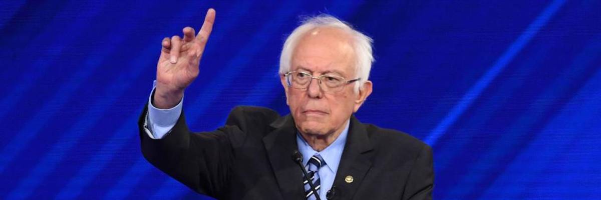 Challenging Biden on Iraq War Vote, Sanders Denounces Bloated Trump Pentagon Budget During Democratic Debate