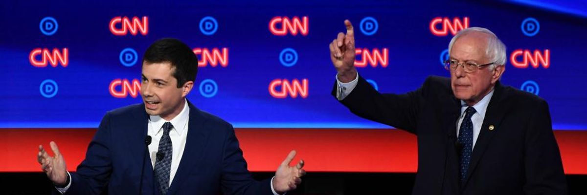 Declaring 'Buttigieg Is Wrong,' Bernie Sanders Makes Case for Tuition-Free Public College and Universal Programs