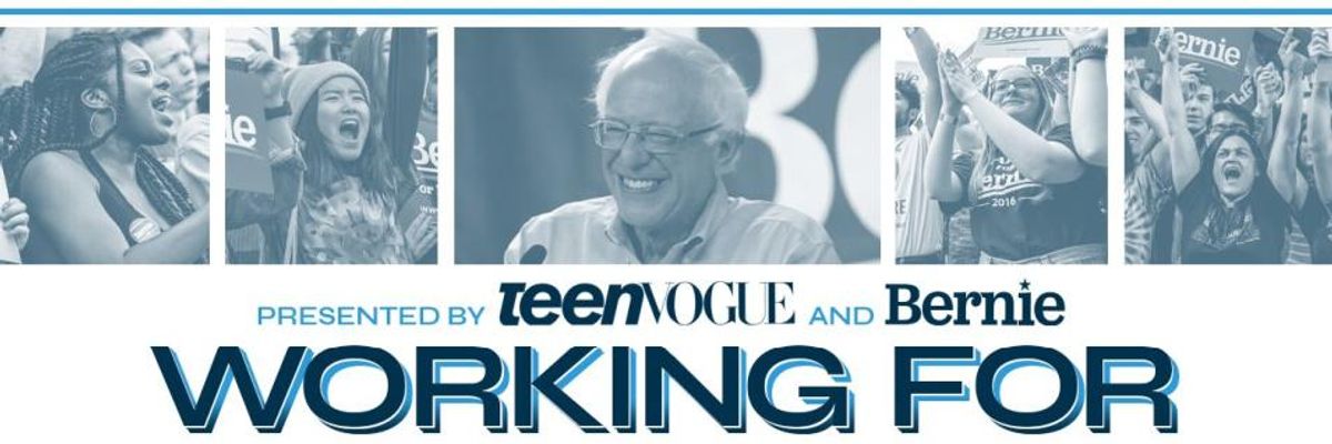 WATCH: Sanders and Teen Vogue Host  Town Hall Featuring Young Voters Surviving National Crisis