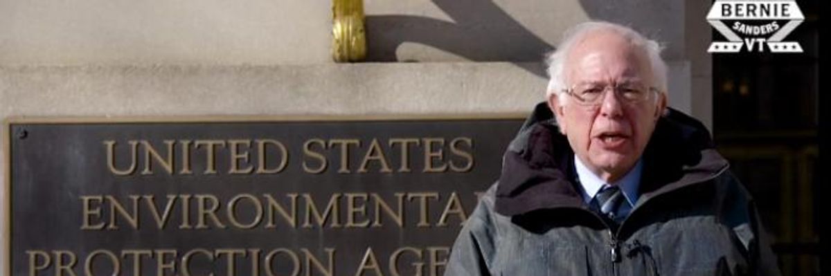 Bernie Sanders: As World Faces Climate Crisis, 95% of EPA Workers Furloughed During Trump Shutdown--'How Insane Is That?'