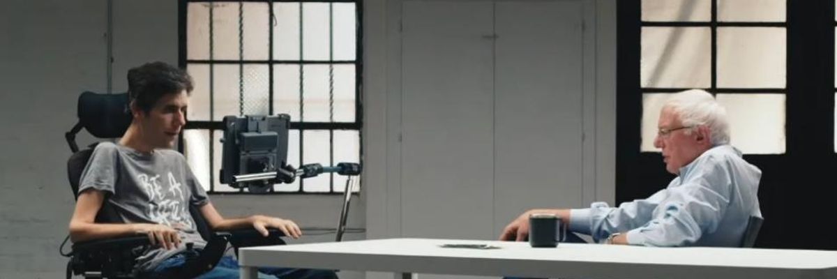 Watch Dying Activist Ady Barkan's "Heartfelt" and "Moving" Conversation With Bernie Sanders on the Fight for Medicare for All