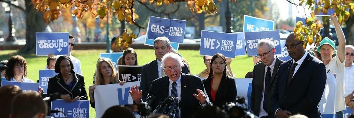 Sanders First 2020 Democrat to Pledge, If Elected, All Top Appointees Will Back Fracking Ban and Bold Climate Action