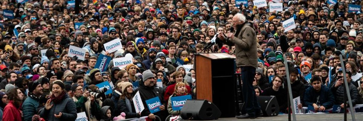 'A President Who Doesn't Need to Beg the Powerful for Money': Sanders Campaign Raises Record $46 Million in February