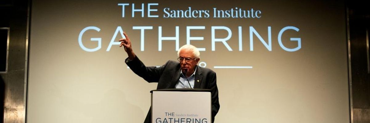 Calling for Policies That Work for World's Children, "Not a Handful of Billionaires," Bernie Sanders Delivers Keynote Address at Sanders Institute Gathering