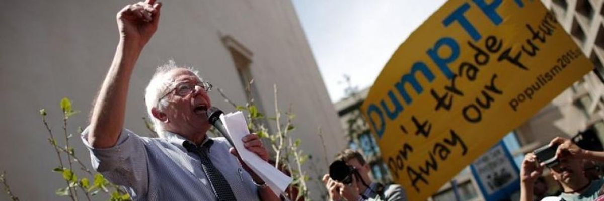 Bernie Beats Trump (and Biden) on Trade