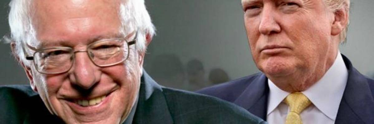 Very Unpopular Trump Reportedly Thinks Extremely Popular Sanders Would Be 'Easy to Beat' in 2020