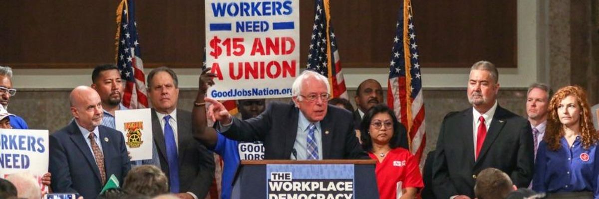 Vowing to End Corporate Bullying of Organized Workers, Sanders Unveils Bill to Restore Union Power