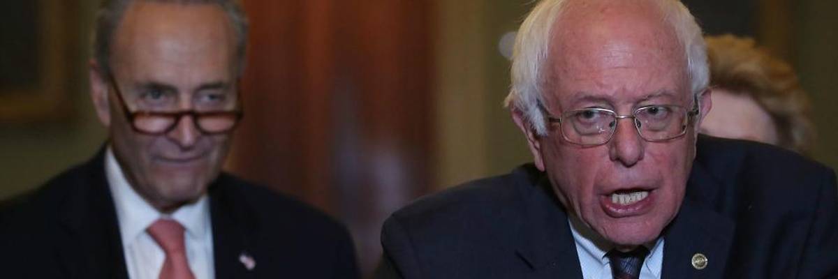 As Schumer Endorses Sanders Proposal to Slash Pentagon Budget by 10%, Other Senate Democrats Urged to Follow Suit