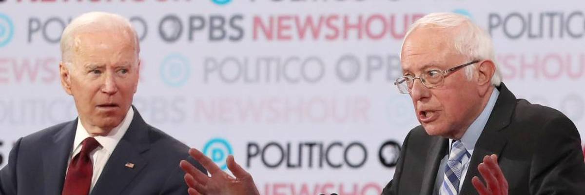 Citing Joe Biden's Troubling Voting Record, Bernie Sanders Warns 'My God... Trump Will Eat His Lunch'