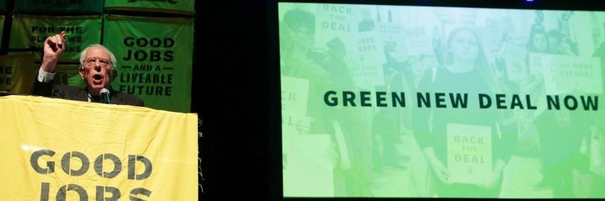 Only Bernie's Green New Deal Answers Greta's Call for Action