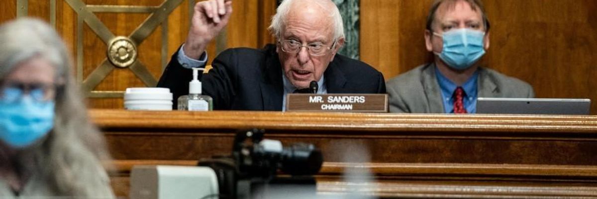 Sanders Bill Would Hike Taxes on Big Corporations That Pay CEOs Over 50 Times More Than Median Worker