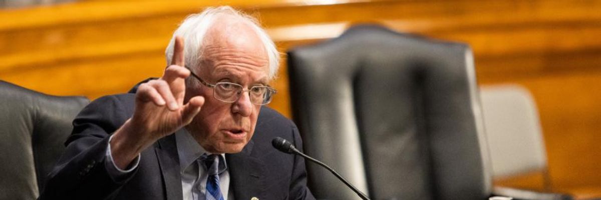 'We Need a People's Vaccine, Not a Profit Vaccine': Sanders Urges Biden to Support Push to Suspend Pharma Patents