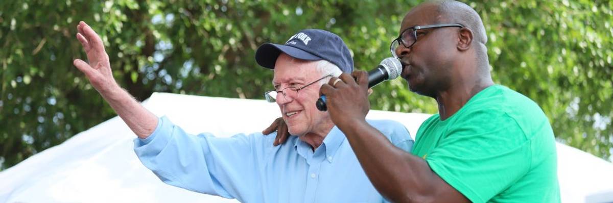 Bowman Calls for Primary Voters to Reject AIPAC Money at Rally With Sanders, AOC