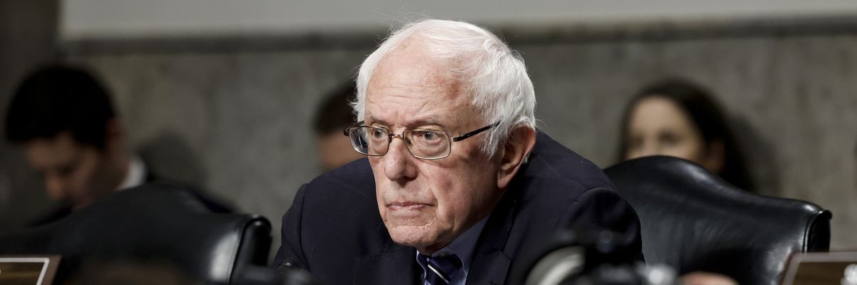 Sen. Bernie Sanders presides over a hearing on March 29, 2023 in Washington, D.C. ​