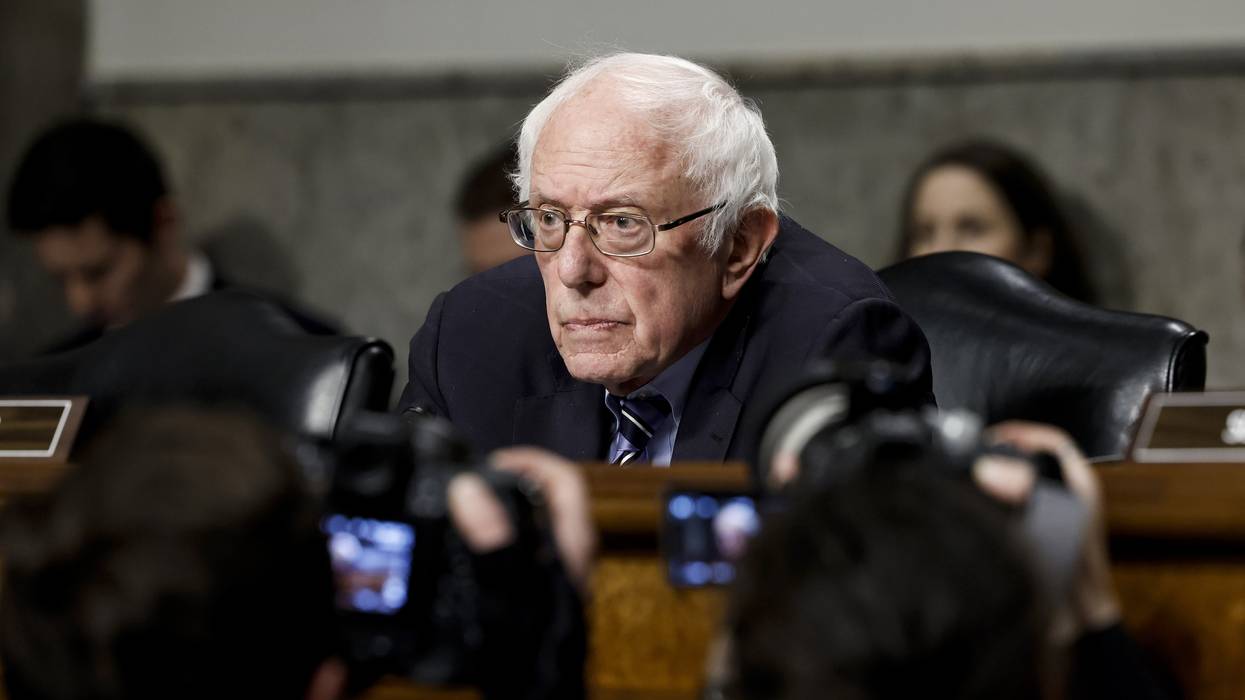 Sen. Bernie Sanders speaks at a hearing