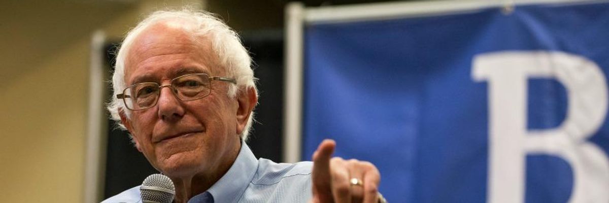 Sanders' Climate Revolution Would Cut 80% of Emissions by 2050