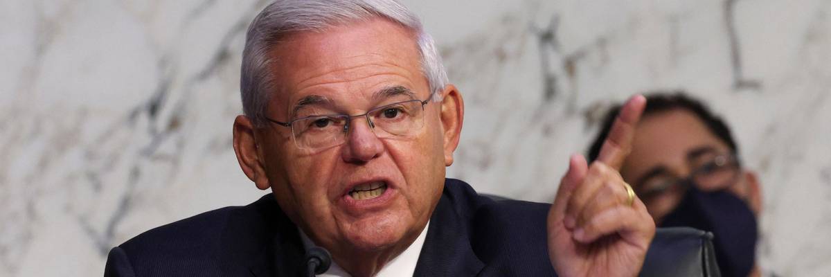 Sen. Bob Menendez speaks at a hearing
