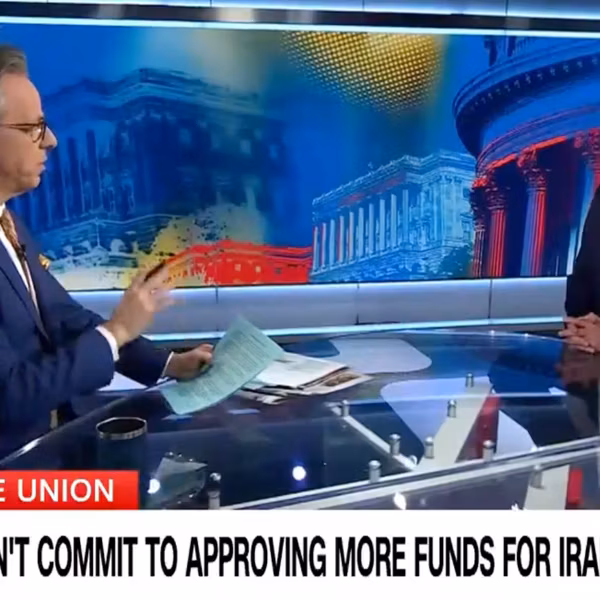 'Oh Come on,' Says Senate Democrat After Jake Tapper Plays Voting-Against-the-Troops Card