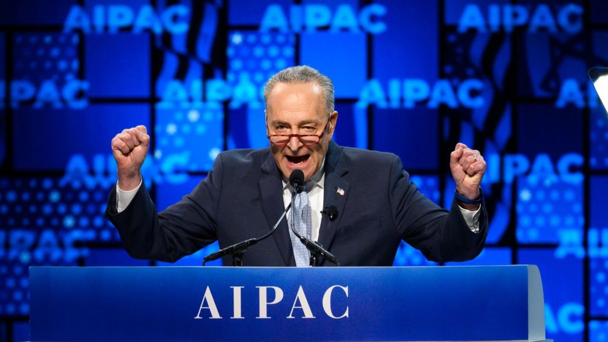 Sen. Chuck Schumer speaks at the 2019 AIPAC conference