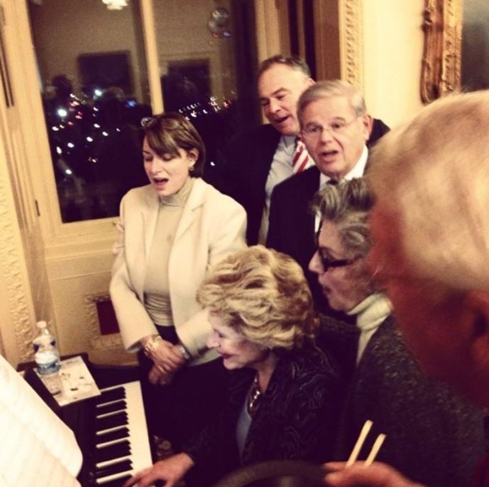 Sen. Cory Booker wrote of the impromptu session: