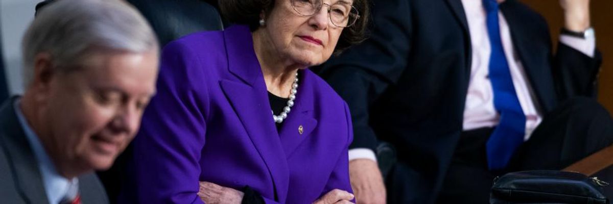 As Feinstein Steps Down as Top Judiciary Democrat, Sunrise Movement Demands She Go One Step Further: 'Resign'