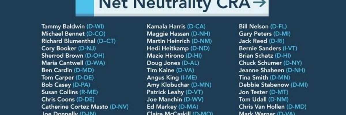 Senate Democrats Prepare Final Push to Save Net Neutrality as Support for 'Red Alert' Campaign Grows