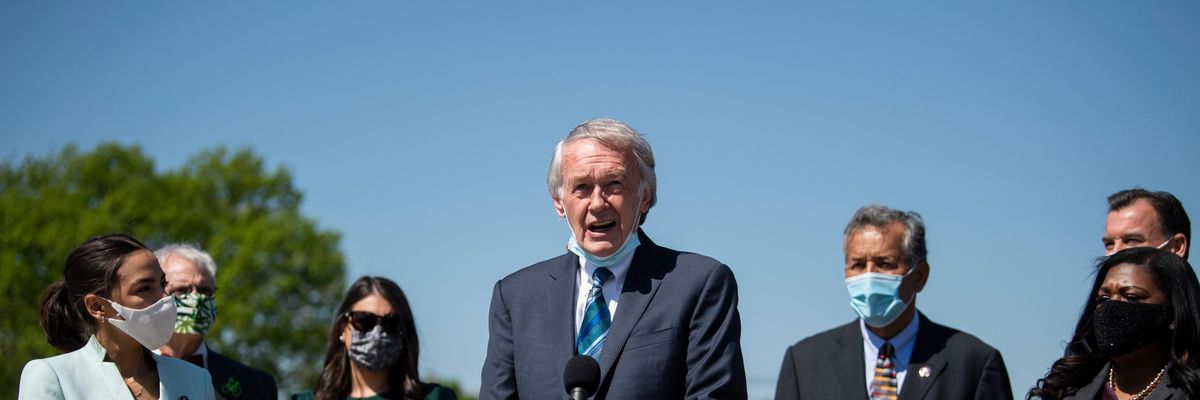 Sen. Ed Markey (D-Mass.) speaks at a press conference