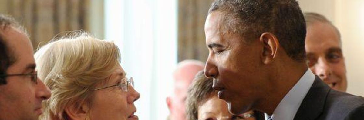 Obama's Trade War Against Warren Wounds His Party - and His Legacy