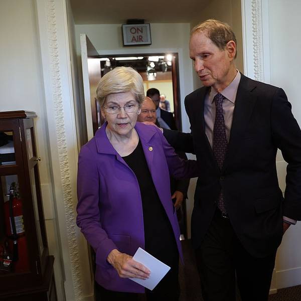 Sen. Elizabeth Warren and Ron Wyden