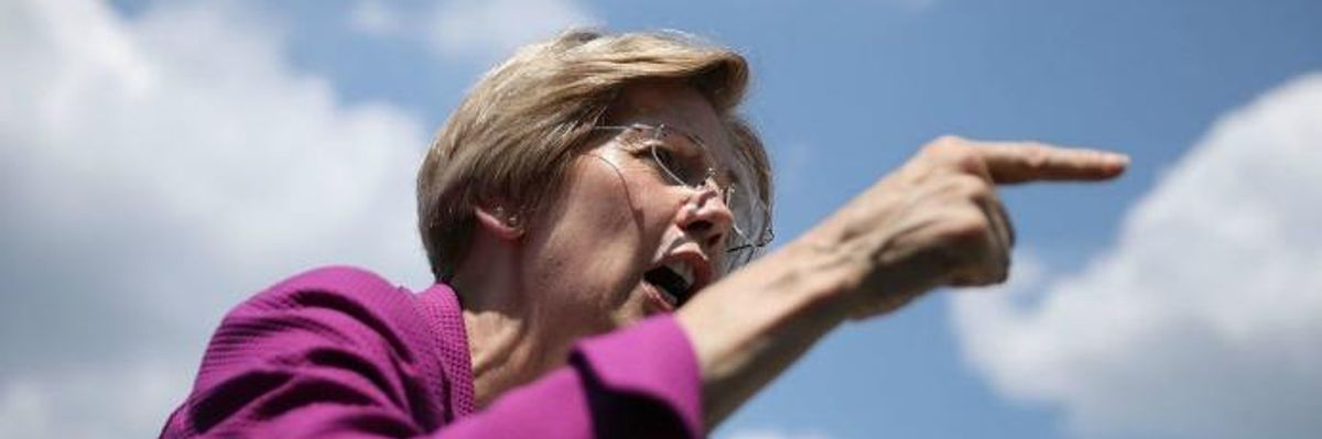 On Capitol Steps, Warren Rips GOP for Attack on 'Our Basic Humanity'