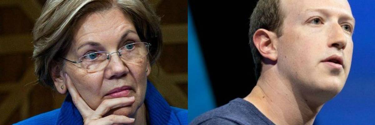 'Does Anyone Think That's a Bad Thing?': Leaked Zuckerberg Audio Suggests Warren Vow to Break Up Facebook Has Tech Giant Spooked
