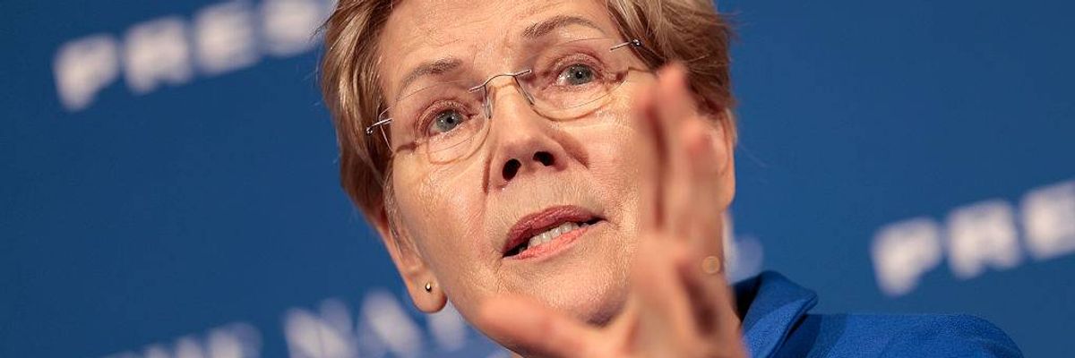 Warren Warns Democrats Against Letting Billionaires Dictate Their Economic Agenda