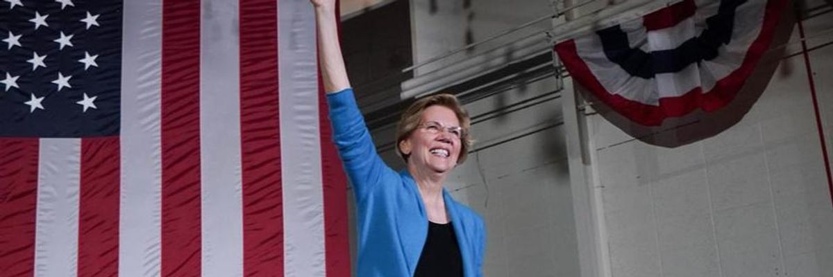 Sorry, Critics Tell Warren, Greening US Empire's "Powerful War Machine" No Answer to Climate Crisis