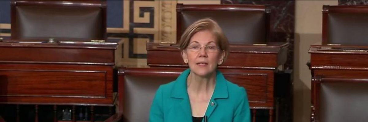 Warren Slams Sessions' DOJ Record a Year After Being Silenced on Senate Floor By Republicans
