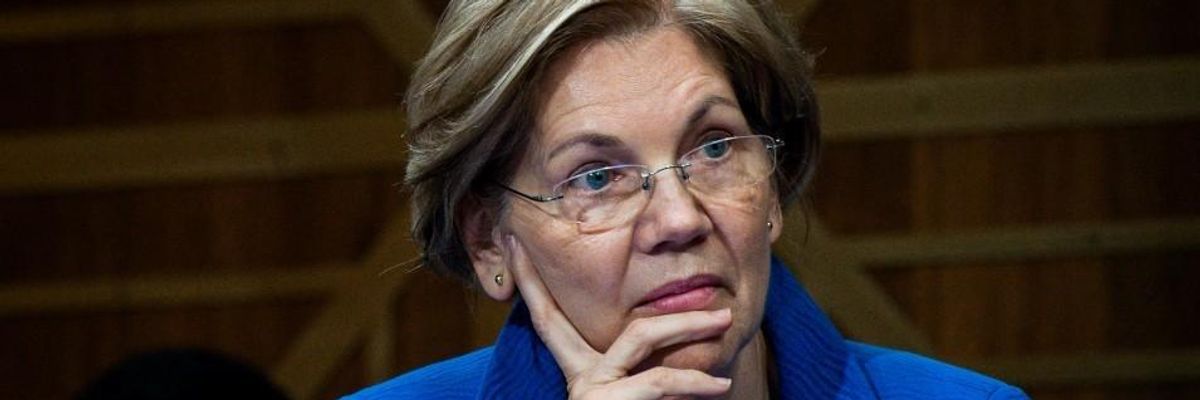 Bankers "Confirm Warren's Whole Worldview" by Saying They'll Donate to Trump to Defeat Anti-Wall Street Senator in 2020