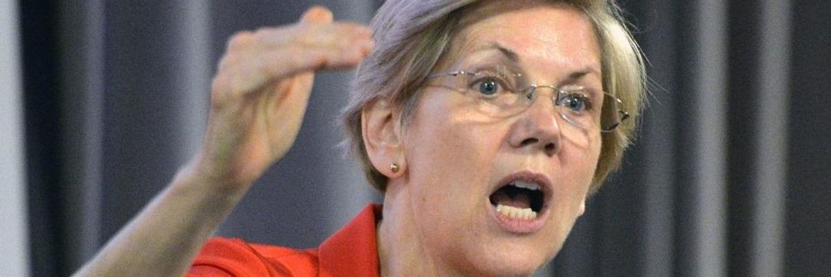 'Enough Is Enough': Sen. Warren Condemns Obama's Latest Wall Street Pick
