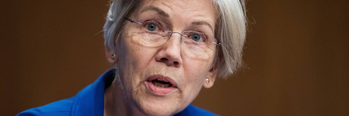 Sen. Elizabeth Warren (D-Mass.) speaks during a Senate hearing on January 11, 2024 in Washington, D.C.