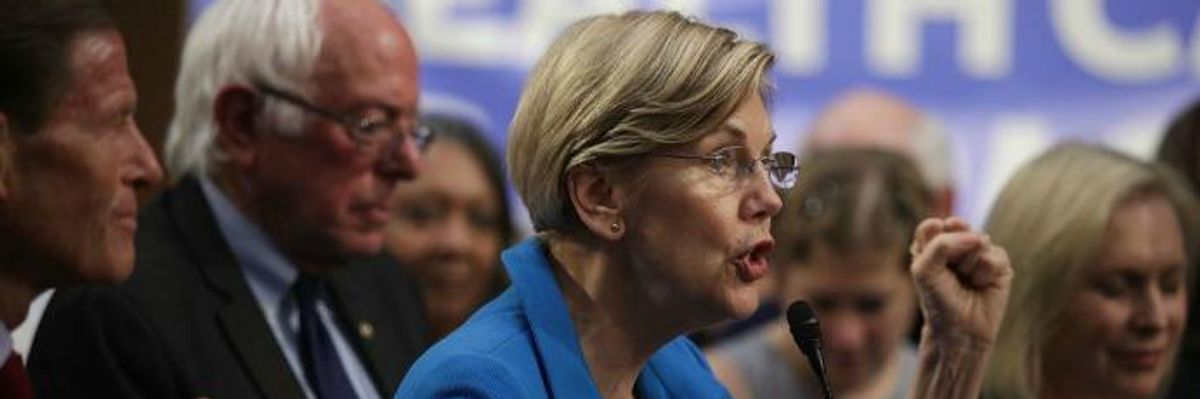 Elizabeth Warren: Democrats Will Keep Losing Until the Entire Party Is 'Willing to Take on the Billionaire Class'
