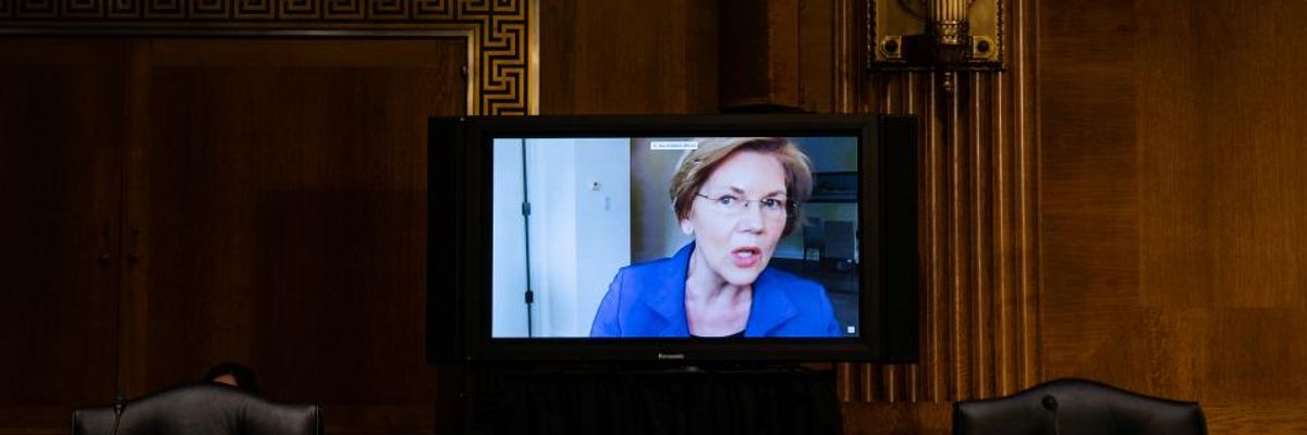 Warren Calls Out 'Economic Disaster' and 'Moral Failure' Brought on by Ineptitude and Cruelty of Trump and the GOP