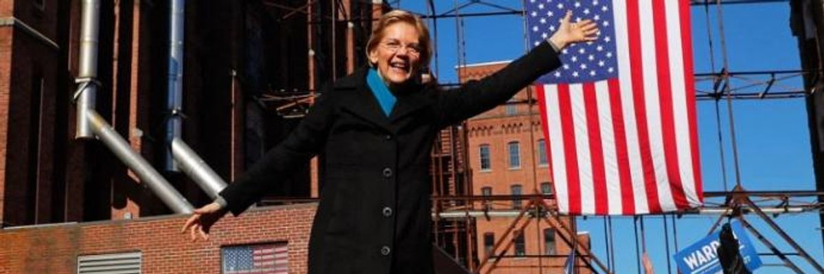 Promising to Take on 'Rigged System That Props Up the Rich and Powerful,' Elizabeth Warren Launches 2020 Presidential Campaign
