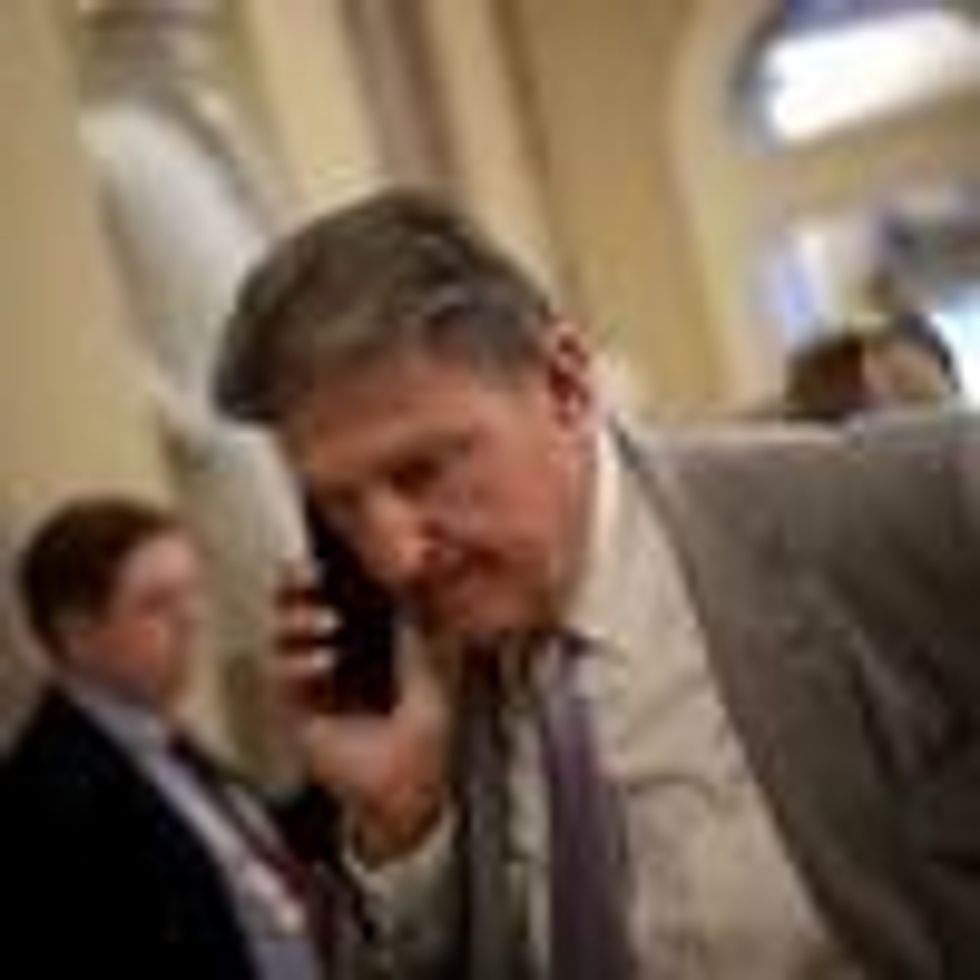 Sen. Joe Manchin (D-W.Va.) arrives for a bipartisan meeting on infrastructure legislation at the U.S. Capitol on July 13, 2021 in Washington, D.C. (Photo: Win McNamee via Getty Images)