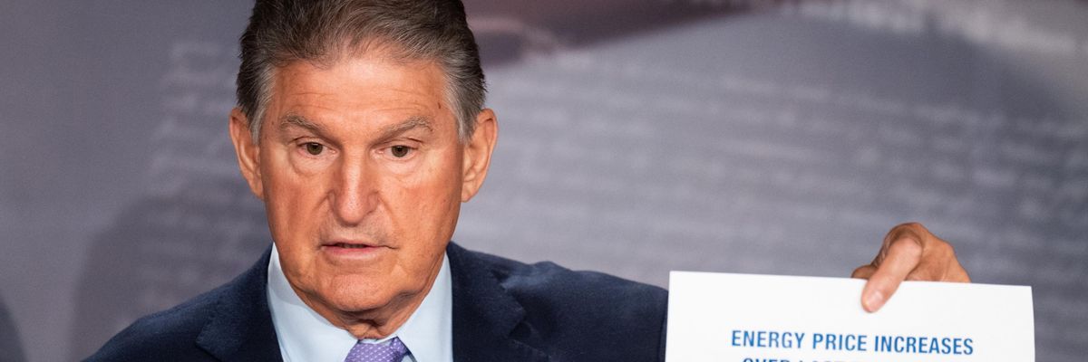 Sen. Joe Manchin holds a press conference