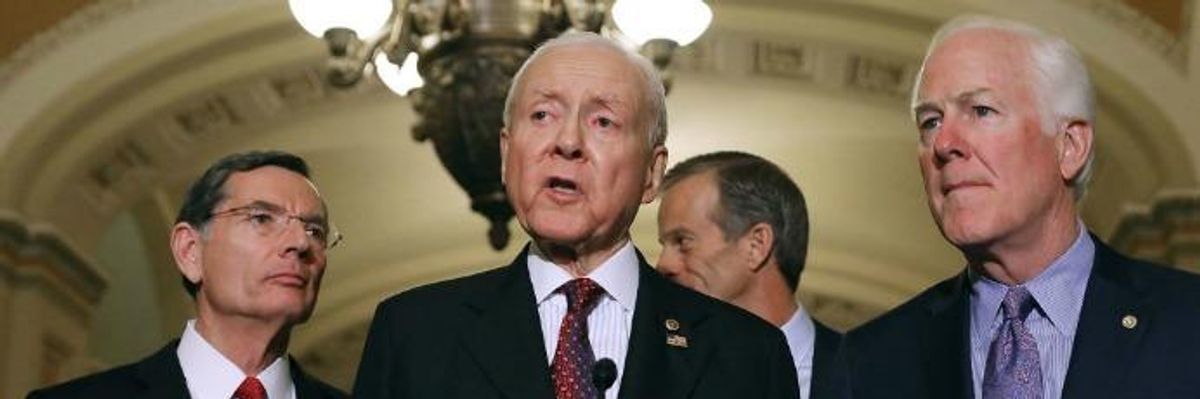 'You Didn't Read It, Did You?' Orrin Hatch Mocked for Praising Editorial That Condemns His 'Utter Lack of Integrity'