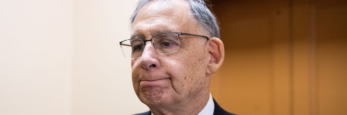 Sen. John Boozman (R-Ark.) arrives in the Capitol