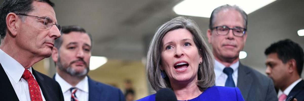 Sen. Joni Ernst Admits GOP Using Impeachment Trial to Damage Biden in 2020