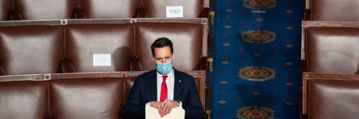 Omar and Ocasio-Cortez Tell Josh Hawley to 'Resign'--And Poll Shows Majority of Missouri Voters Agree