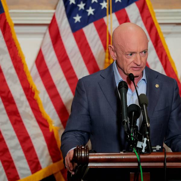 Sen. Kelly Speaks On President Trump and Defense Secretary Hegseth At US Capitol