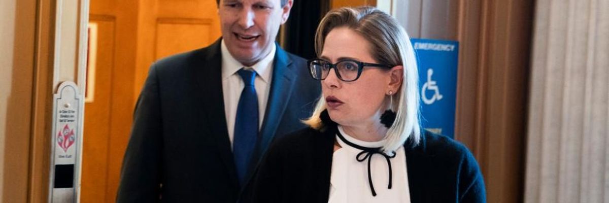 Sen. Kyrsten Sinema (D-Ariz.) at the Capitol
